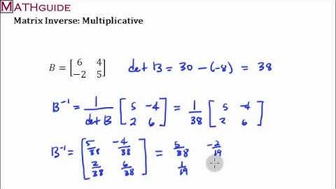 Matrix Inverse: Multiplicative