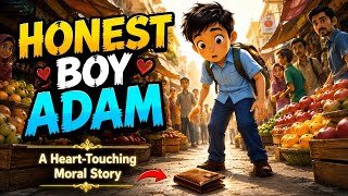 The Honest Boy | Adam Returned a Lost Wallet | Inspirational Moral Story | Honesty Story in English