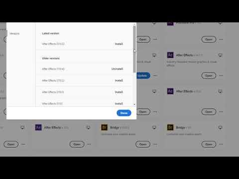 How to Install PREVIOUS versions of Adobe After Effects CC with the Adobe Creative Cloud app.