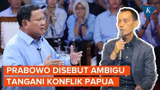 Cara Prabowo Jawab Isu Konflik Papua dalam Debat Capres Dianggap Ambigu