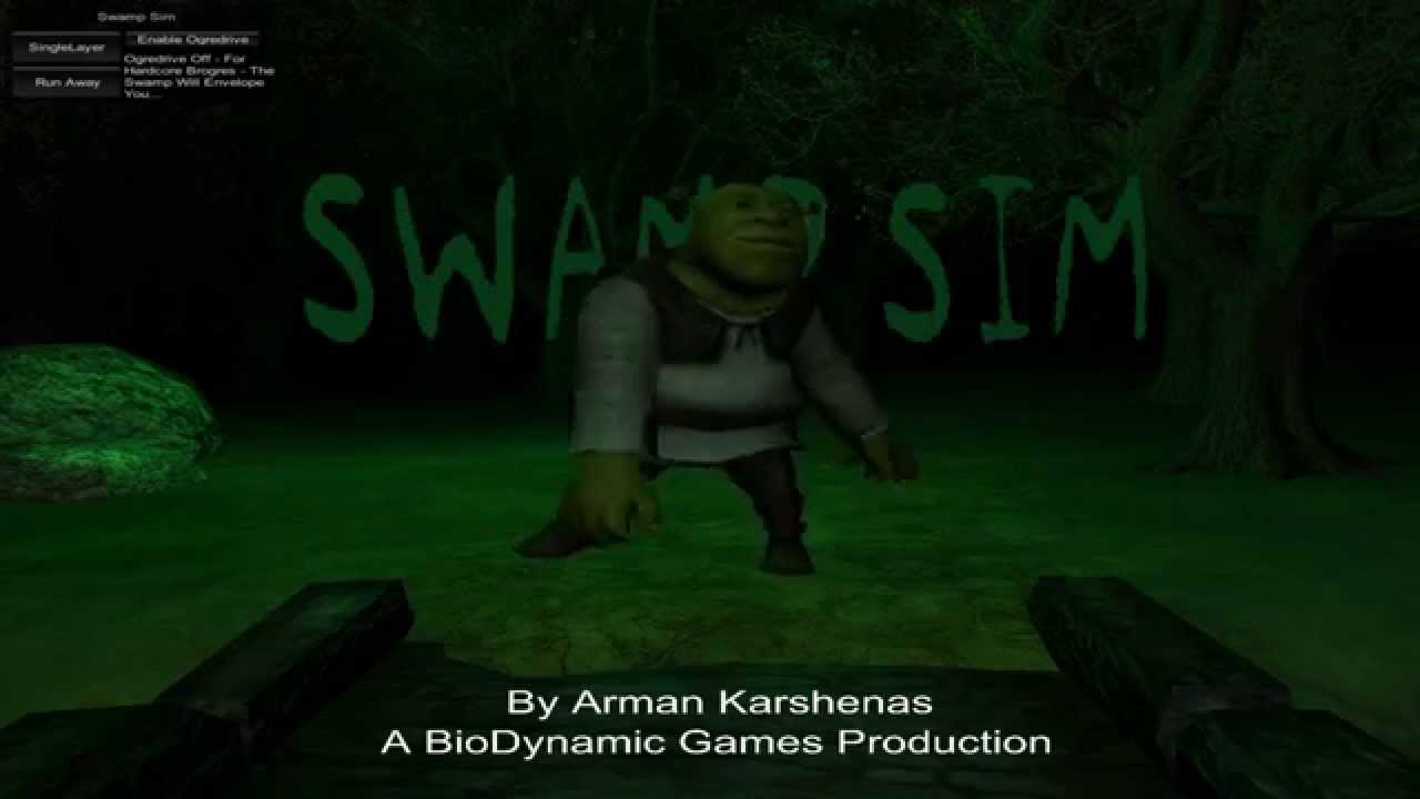 Шрек Swamp SIM. Болотный симулятор Шрек. Симулятор болота Шрек. Болото Шрека. Игры хоррор шрек