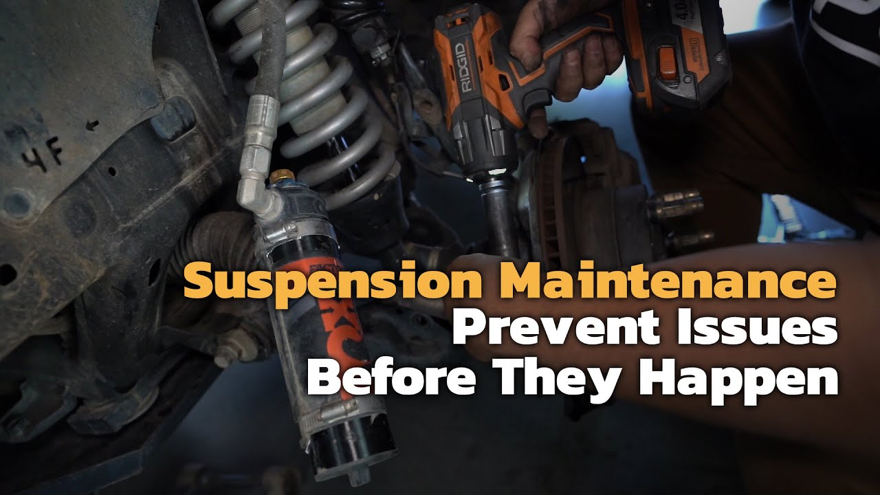 Suspension Maintenance Prevent Issues YouTube