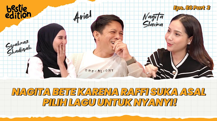 ARIEL SETUJU BANGET MENYANYIKAN LAGU MERUPAKAN SEBUAH DOA UNTUK KEHIDUPAN!