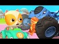 Bayi Kucing Menangis | Mobil Pembuat Masalah | Lagu Anak-anak | Bahasa Indonesia | BabyBus