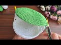 Super Easy Crochet Design Napkin Holder ✔ How to make very useful crochet frog napkin holder.