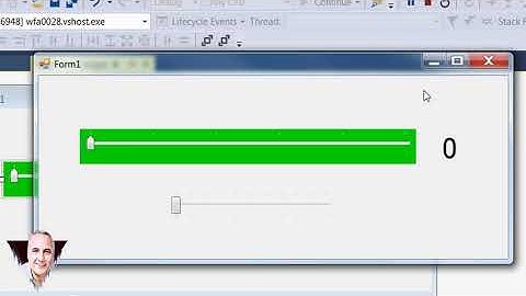 0028   استخدام اداة   Slider Bar Or trackBar فى  سي شارب