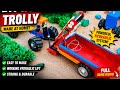 Mini Tractor with Hydraulic Trailer! 🚜🔥 Amazing DIY Farming Machine