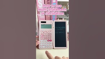 How to use multi statement in NEWYES fx-991EX scientific calculator  #newyes #math #tutorial