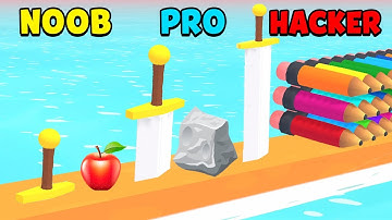 NOOB vs PRO vs HACKER - Stacky Knife