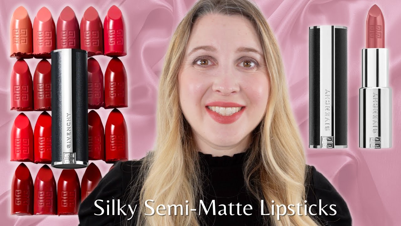 GIVENCHY LE ROUGE INTERDIT INTENSE SILK LIPSTICKS | Arm & Lip Swatches,  Details - YouTube