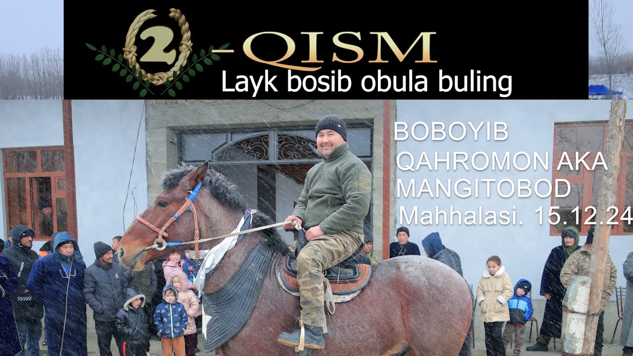 Urgut Mangitobot Mahallasi Boboyib Qahromon aka Katta Kupkar 2 -qism .  15 12 2024