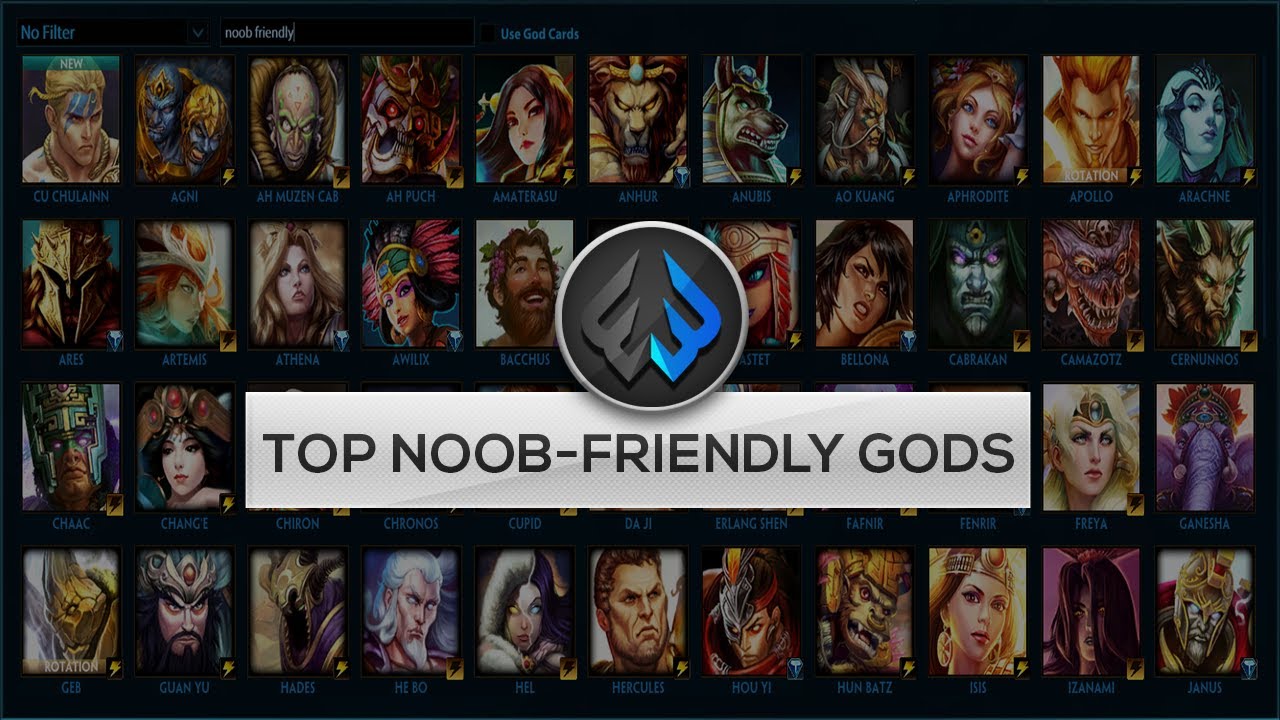 TOP 5 GODS FOR NEW PLAYERS(NOOB FRIENDLY) Smite YouTube