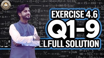 1st Year Math Chapter 4 Exercise 4.6 Q1–9 | Full Solution | NBF Math Guide