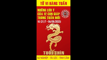 Tuổi Thìn - Các vấn đề cần chú ý trong tuần mới (31/07 - 06/08/2023)
