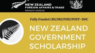 New Zealand Government Scholarship 2022