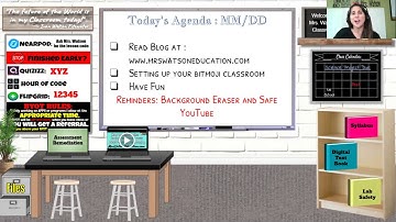 Getting Started - Making your very own Bitmoji Virtual Classroom