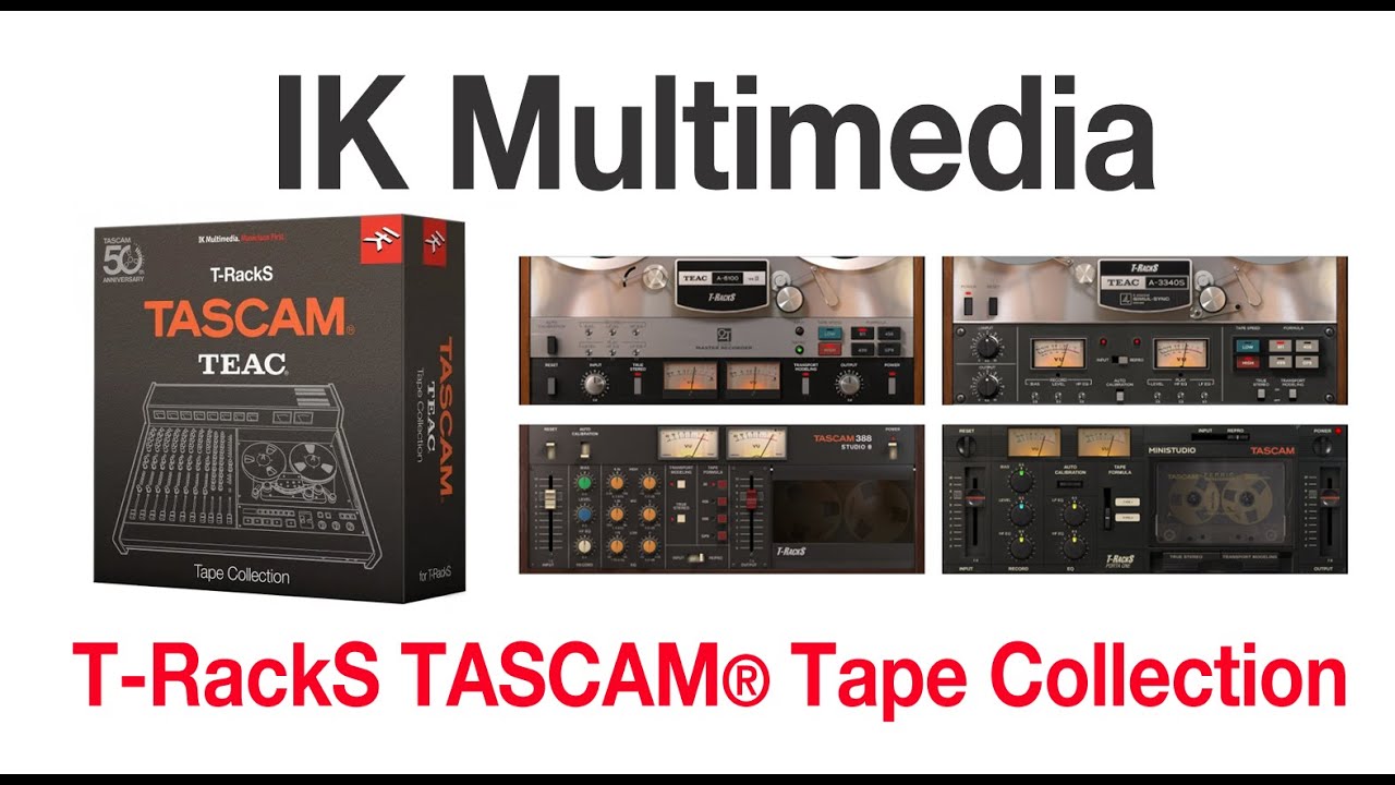 IK Multimedia T-RackS TASCAM® Tape Collection review & demo