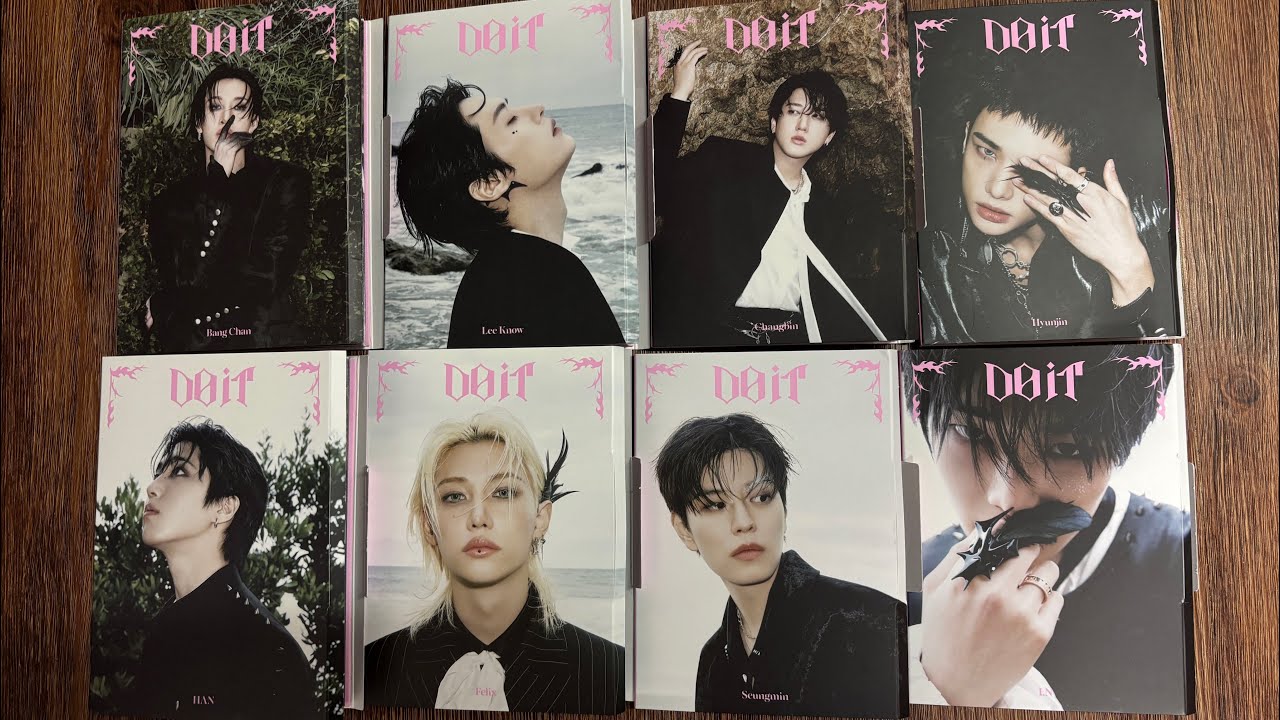 Распаковка аккордеонной версии Stray Kids Do It (все 8 участников + BDM POBS)