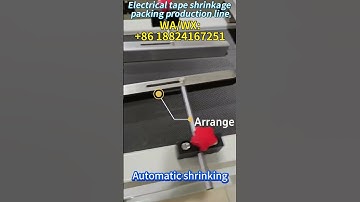 Automatic PVC Electrical Tape Shrink Wrapping Packaging Production Line