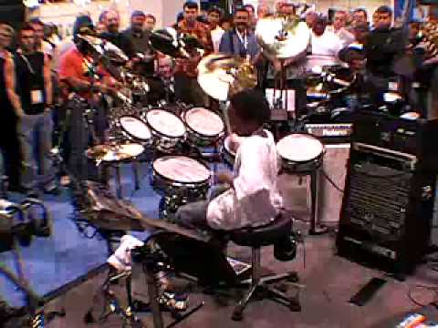 ISAIAH WILLIAMS, 10 year old drummer on Hart Dynamics