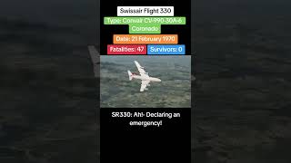 Swissair Flight 330: Final Radio Calls From the 1970 Bombing That Brought Down a Jet #Shorts