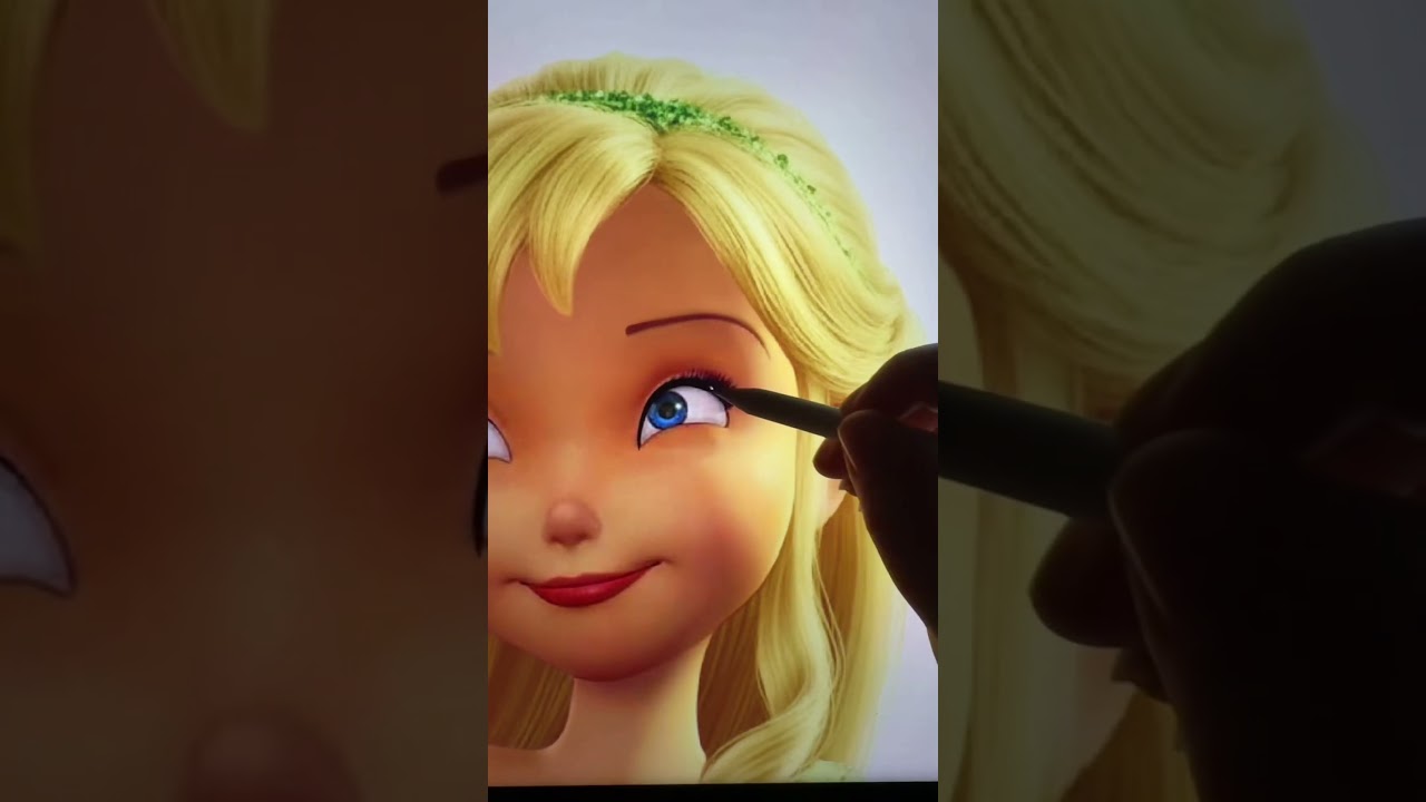 Glowup Tinkerbell #disney #art #glowup #digitalart #tinkerbell #cartoon #shorts