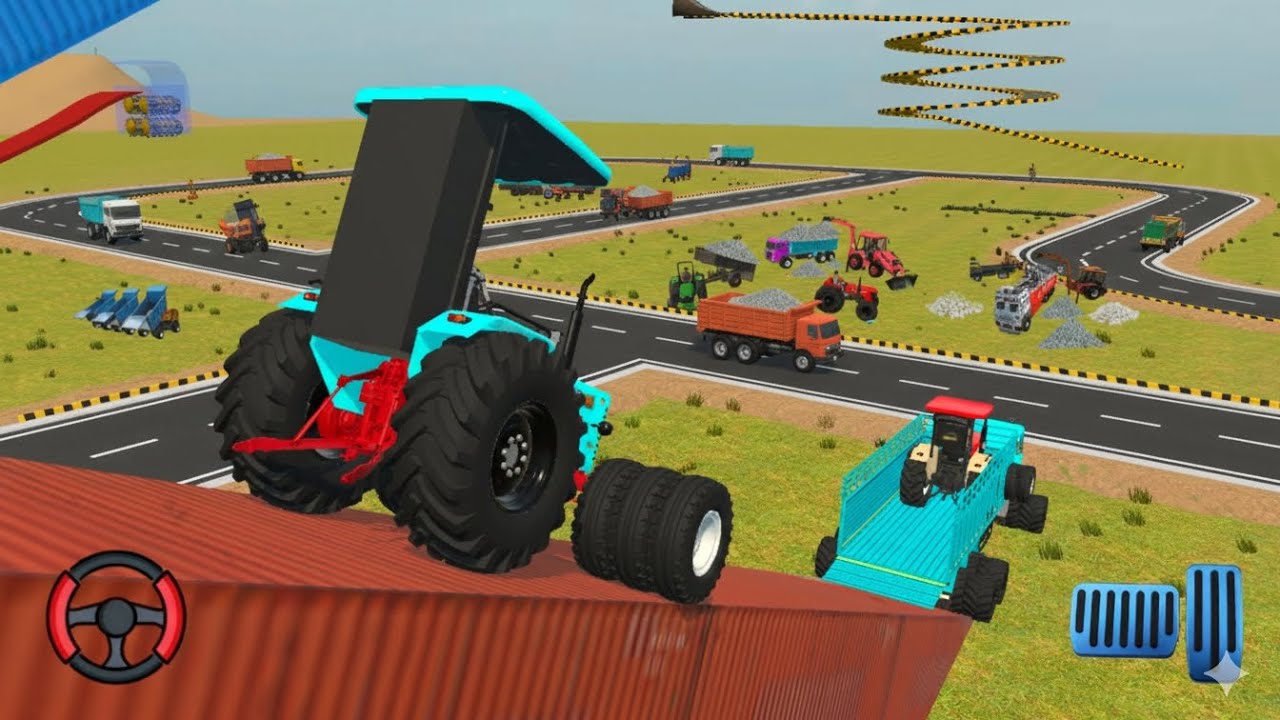 Drive mahendra 265🚜🛑🚨 || and swaraaj 963  tractor 🚜🛑🚨 unloading Full game play || jcb 