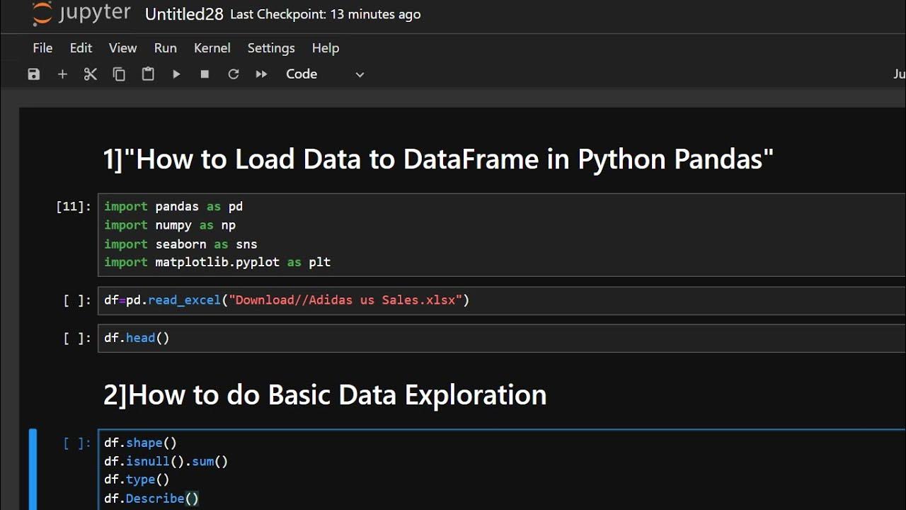 πΌ Pandas DataFrame Tutorial: Data Cleaning and Analysis π‘ - YouTube