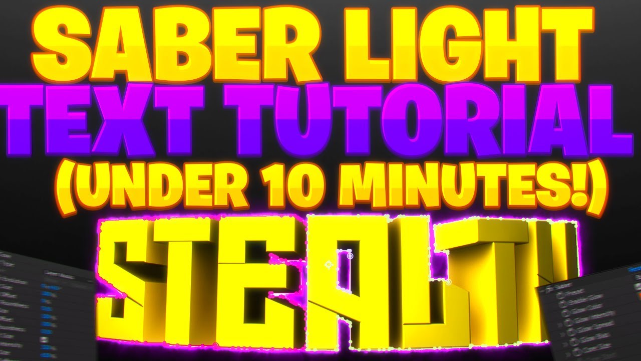 Adobe After Effects 2020: How To Make Simple Glowing Saber Light Text ...