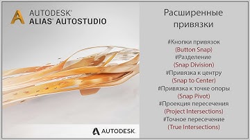 Autodesk Alias Расширенные привязки (Extend Snapping Entities)(RUS)