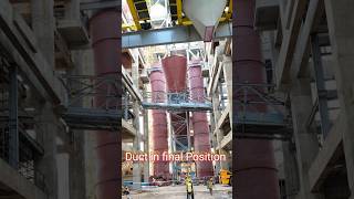 Duct erection in Ambuja cement plant Raw Mill #cementplants