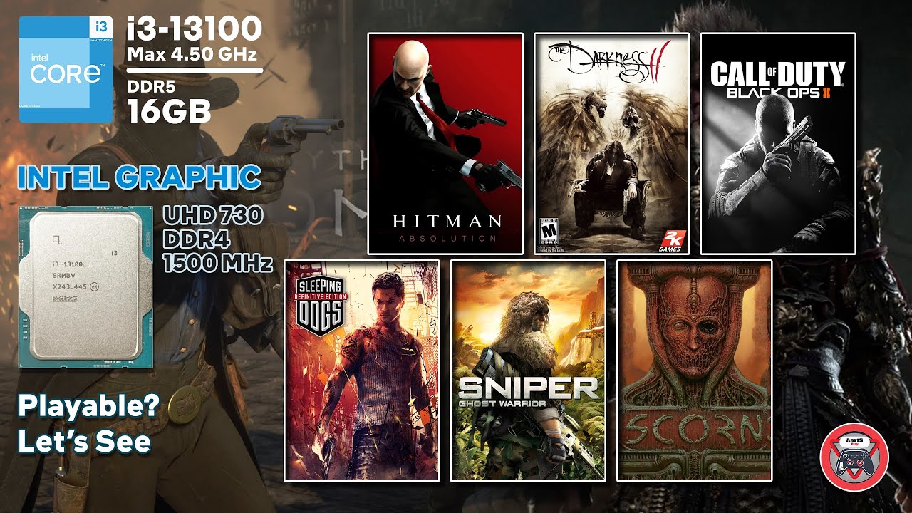 Intel UHD 730 - Core I3 13100 | 6 Games Test | 2