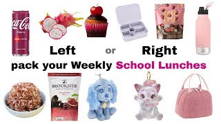THIS or THAT Pack Your DREAM Weekly School Lunches 🍩🧁🍲