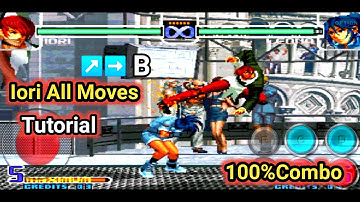 Kof 2002 Magic Plus 2 - Iori Yagami All Moves  Tutorial #mame4droid