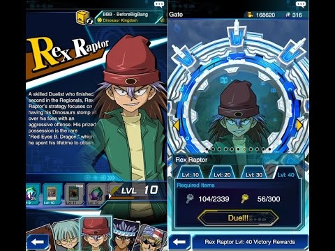 Yu Gi Oh Duel Links Tea Gardner Vs Rex Raptor Lvl 40 Youtube