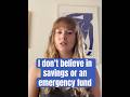 Unpopular opinion: I don't believe in “savings” or an “emergency fund” #budgeting  #financialadvice