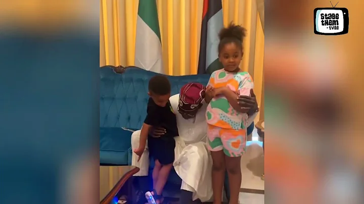President Bola Ahmed Tinubu Bonding with his Grandchildren from Seyi Tinubu.