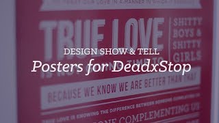 Design show and tell | Screenprinted typographic posters