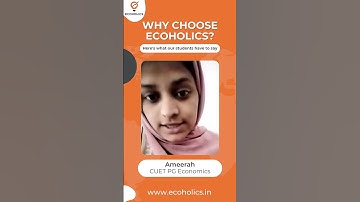 Ameerah Reviews CUET PG Economics Batch on Ecoholics App