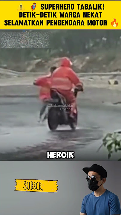 🦸‍♂️ SUPERHERO TABALIK! The Moment a Resident Desperately Saved a Motorcyclist #HeroicAction #Mou...