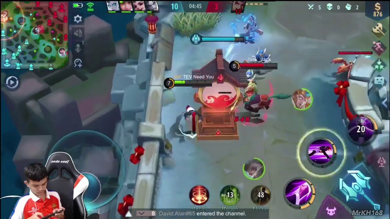 ATEVលេងchouល្អខ្លាំងណាស់   Mobile Legends Khmer   Mr KH 168