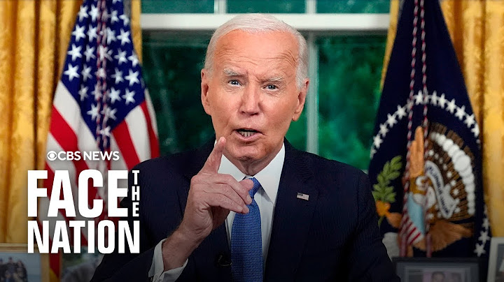 Biden speaks about decision to exit 2024 race in Oval Office address