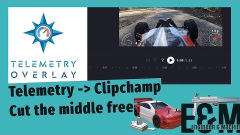 How to Delete the Boring Bits in Telemetry Overlay Exports — Split • Delete • Close Gap (Clipchamp)