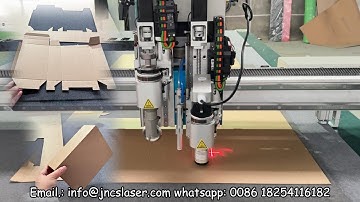 cnc oscillating knife cutting machine with creasing wheel for paper carton cardboard cutting