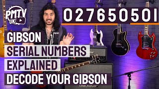 Video thumbnail of "Gibson Serial Numbers Explained - How To Decode A Gibson Serial Number With Examples"