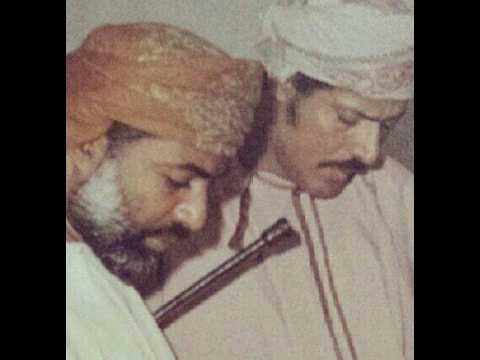 السلطان قابوس بن سعيد وخاله الشيخ مستهيل المعشني عمان   صلالة 