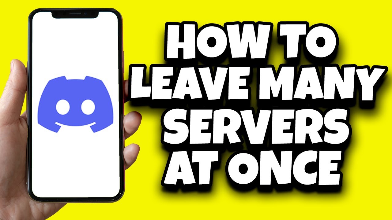 Как покинуть несколько серверов Discord одновременно (руководство)