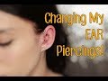 Changing My EAR Piercings! | Rook, Tragus, & Helix!