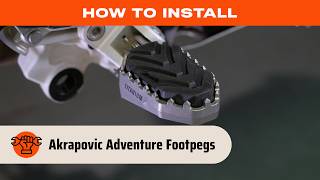 How To Install Akrapovic Adventure Footpegs
