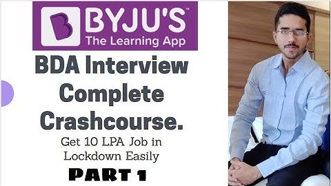 Byjus BDA Interview. My Interview Experience.